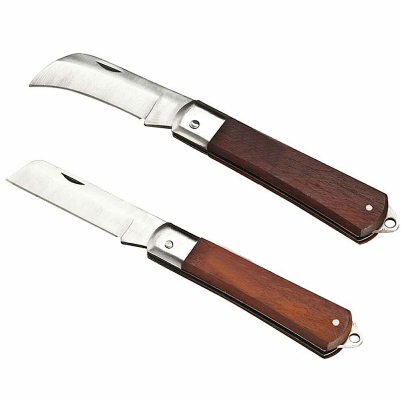 DOBO Set 2 coltello Elettricista lame richiudibili Lama Dritta curv...