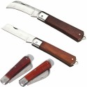 Set 2 coltello Elettricista lame richiudibili Lama Dritta curva Falce coltelli