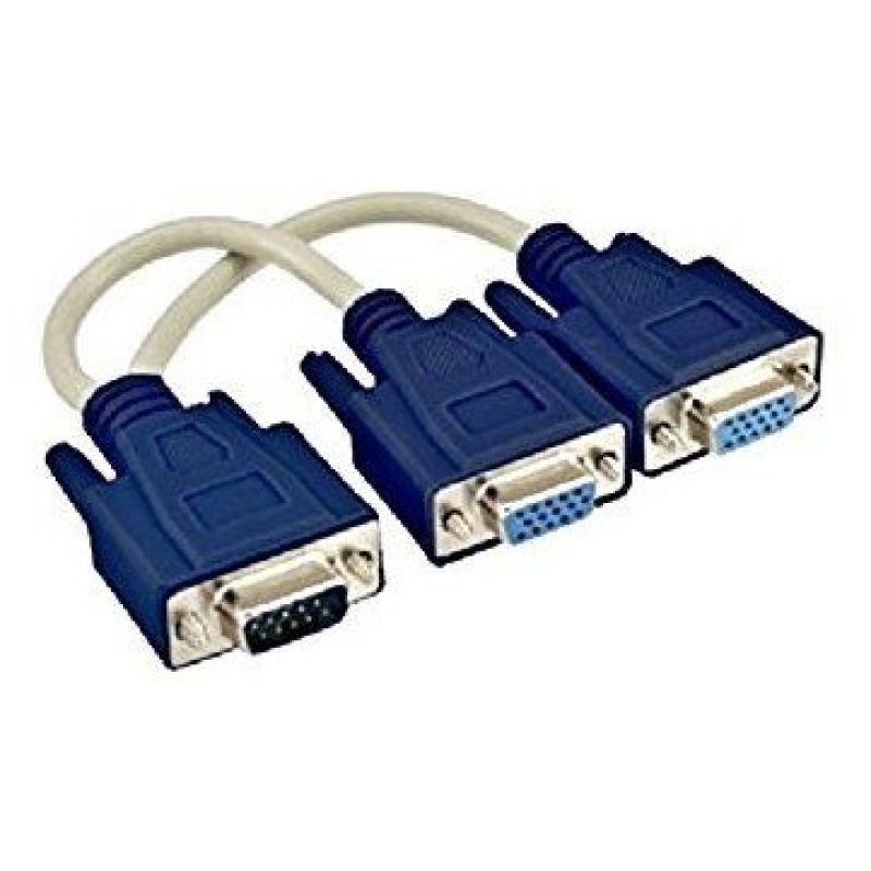 Cavo Splitter VGA A Y - 1 Maschio A 2 Femmine - 3 Metri - Nero - Per Duplicazione Schermo - Foto 11