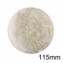 Cuffia tampone in lana 115 mm lucidare attacco a velcro per smerigliatrici