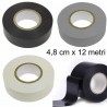 DOBO 6 Pezzi Nastro isolante Nero Bianco Grigio 4,8cm x 12 Metri el...