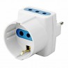 DOBO 5x Adattatore multiplo tripla tre prese 10A bipasso universali...