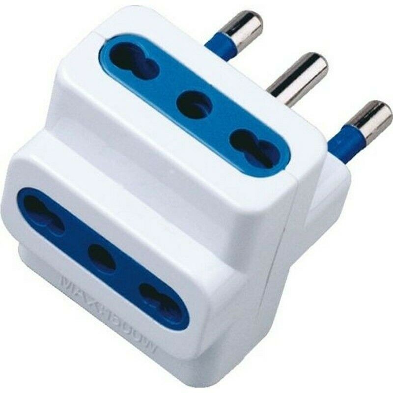 DOBO Adattatore multiplo tripla spina 10A prese bipasso universali ...