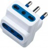 DOBO Adattatore multiplo tripla spina 10A prese bipasso universali ...