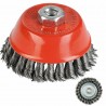 DOBO Spazzola intrecciata abrasiva diametro metallo circolare verni...