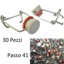 30 Tappi ermetici a leva con guarnizioni passo 41 tappo ermetico bottiglie vetro