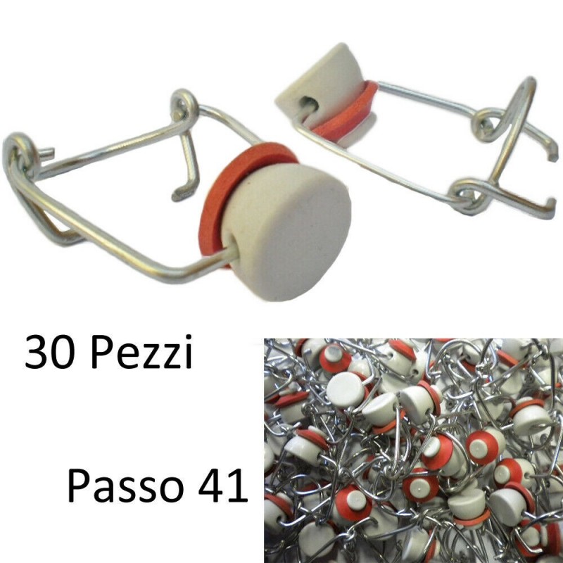 30 Tappi ermetici a leva con guarnizioni passo 41 tappo ermetico bottiglie vetro
