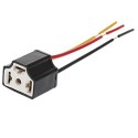 Cavo connettore ricambio lampada H4 attacco cablaggio auto moto 3 poli