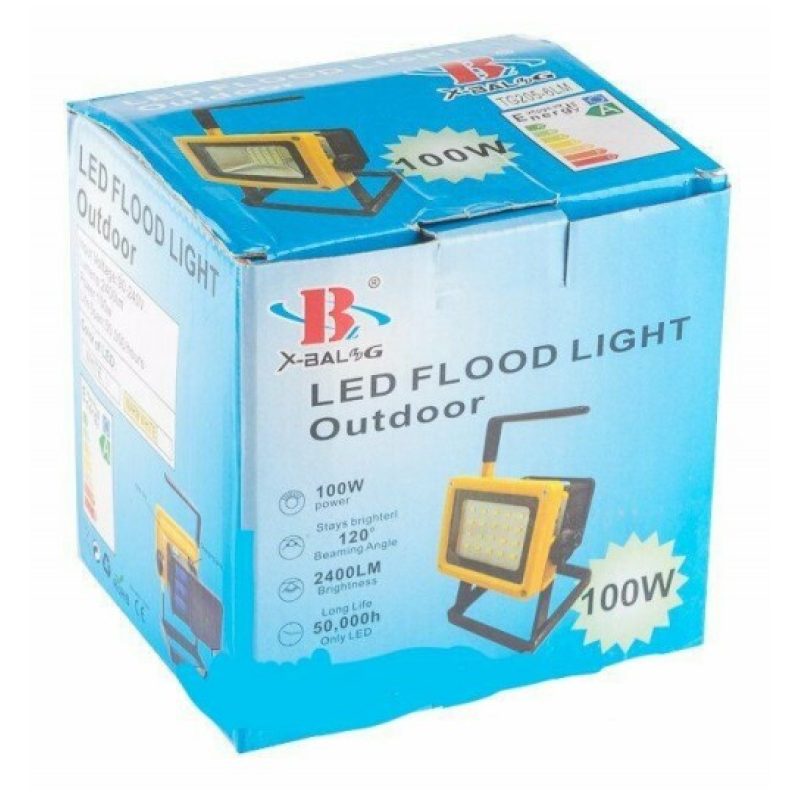 Generico Faretto luci LED batterie IP65 luce ricaricabile lampada 1...