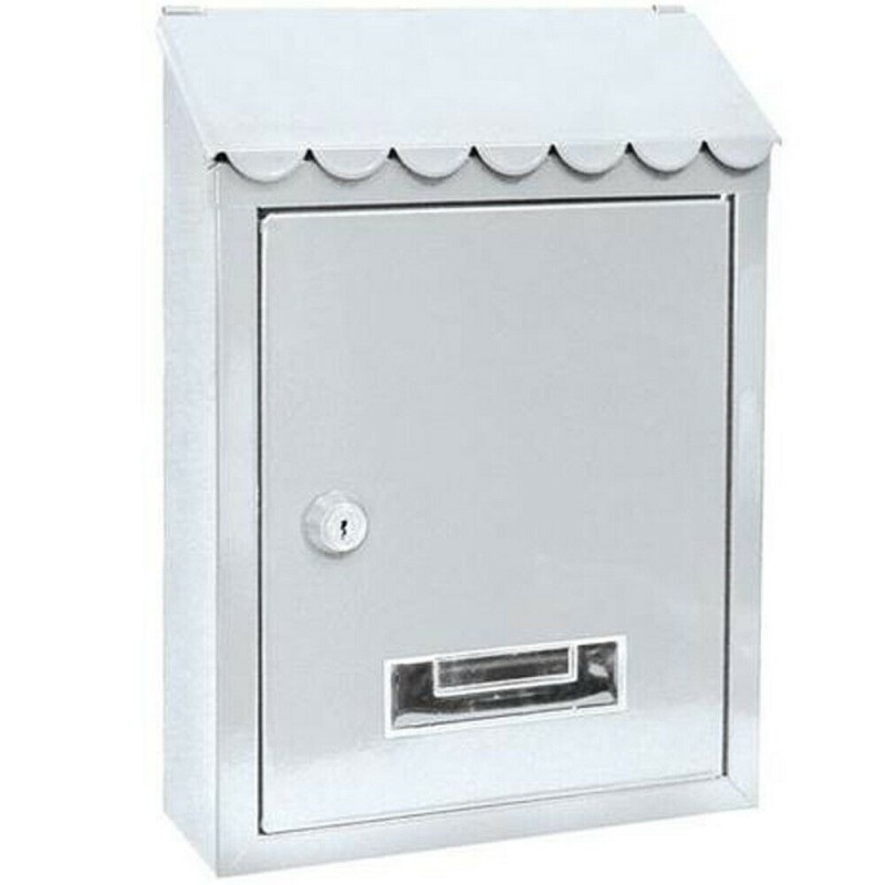 Cassetta postale posta metallo BIANCO buca porta lettere verniciata elegante