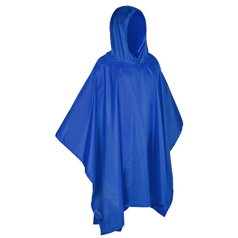 DOBO Poncho impermeabile pioggia uomo donna Taglia Unica mantella a...