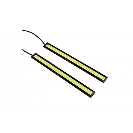 2 Strisce led COB diurna posizione 12V auto adesive 17cm 6000K striscia CA74