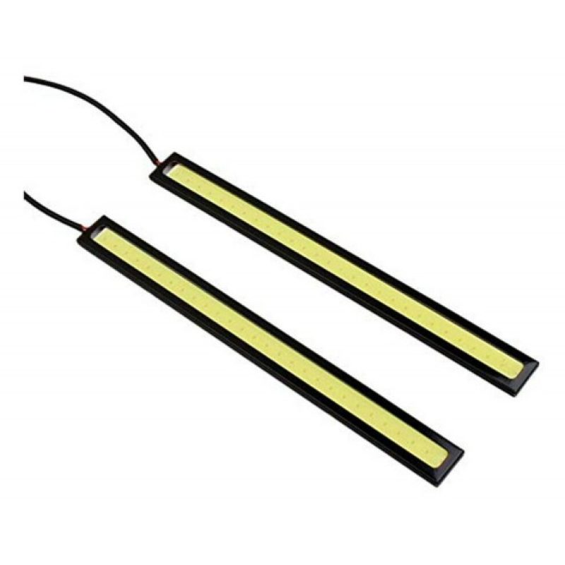 Driwei 2 Strisce led COB diurna posizione 12V auto adesive 17cm 600...