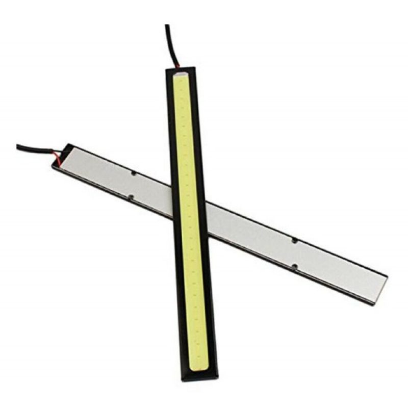 Driwei 2 Strisce led COB diurna posizione 12V auto adesive 17cm 600...