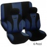 XONE DISTRIBUZIONE Coprisedile auto universale 6 pezzi colori Blu s...