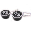 Coppia TWEETER auto NERO cromato mini dome MAX 1200W camper audio