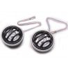 DRIWEI Coppia TWEETER auto NERO cromato mini dome MAX 1200W camper ...