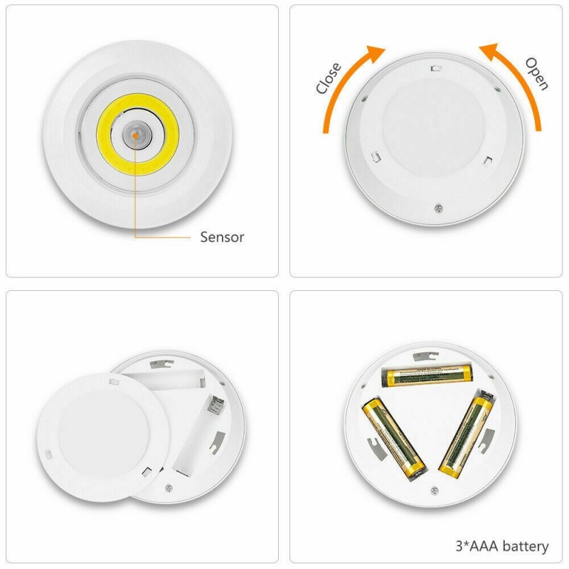 DOBO Luce notturna faretto lampadina sensore movimento casa armadio...