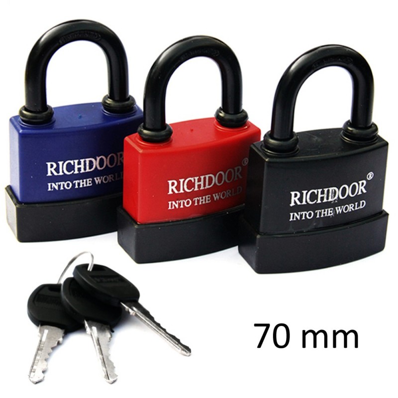 Generico Lucchetto ad arco catenaccio sicurezza 55mm 70mm in acciai...