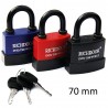 Generico Lucchetto ad arco catenaccio sicurezza 55mm 70mm in acciai...