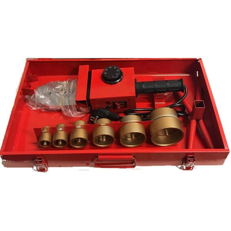 Kit Polifusore saldatore PVC 2300W saldatura tubi plastica 6 matrici PE PP PVDF