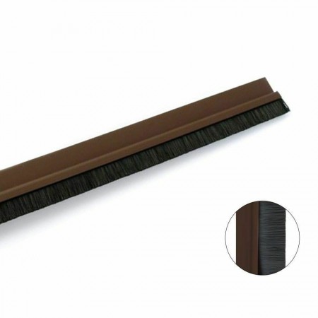 Paraspifferi spazzola in PVC sottoporta adesivo rigido 91,5 cm x 4,5 cm parafreddo