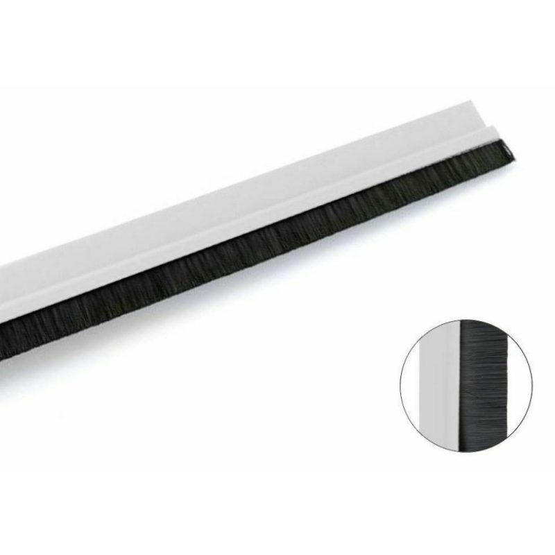 DOBO Paraspifferi spazzola in PVC sottoporta adesivo rigido 91,5 cm...