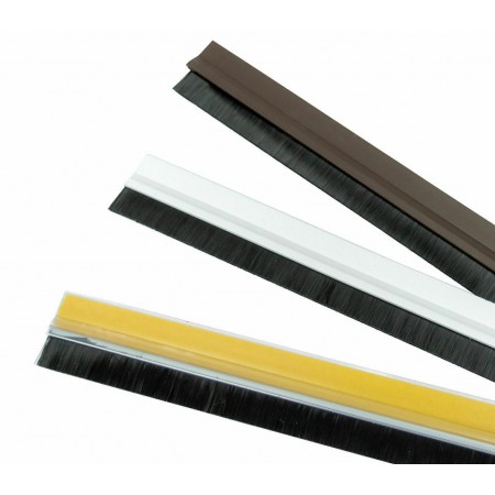Paraspifferi spazzola in PVC sottoporta adesivo rigido 91,5 cm x 4,5 cm parafreddo