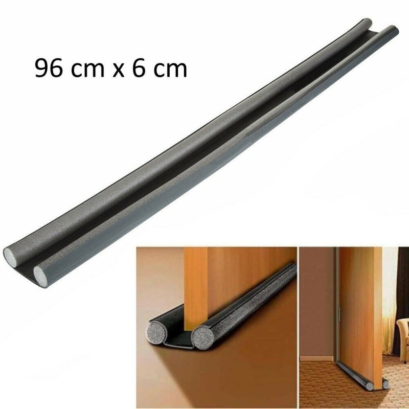 Paraspifferi in cotone sottoporta doppio rigido 96 cm x 6 cm parafreddo