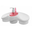 Dispenser da bagno cucina organizer erogatore sapone porta spugna panni