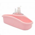 Dispenser da bagno cucina organizer erogatore sapone porta spugna panni