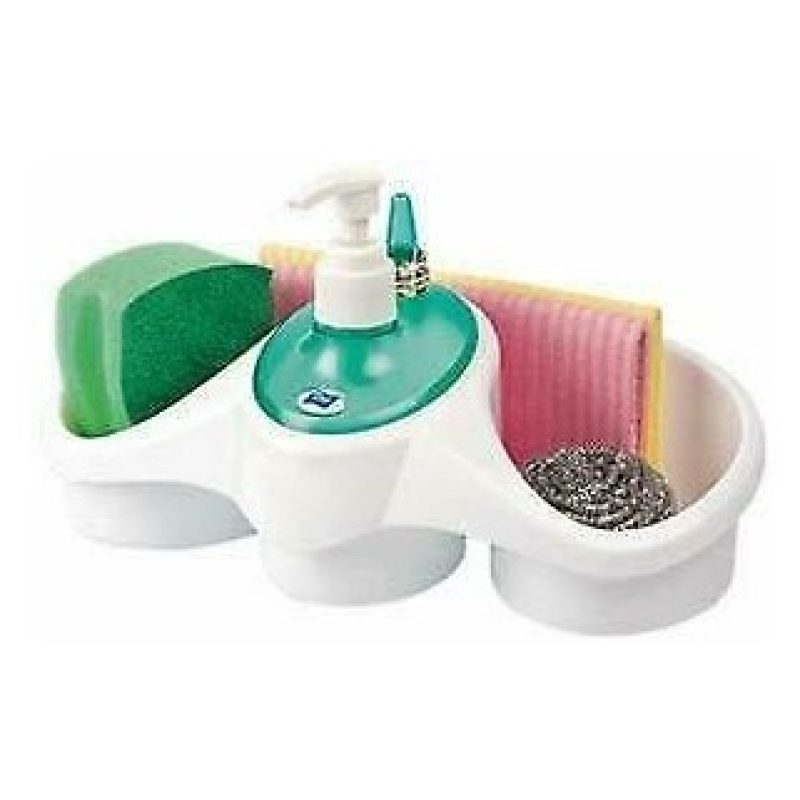 DOBO Dispenser da bagno cucina organizer erogatore sapone porta spu...