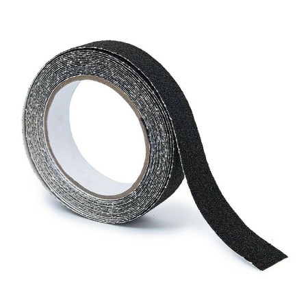 3 Rotoli Nastro adesivo Antiscivolo 2,5 cm x 5 metri MT NERO scale pavimento