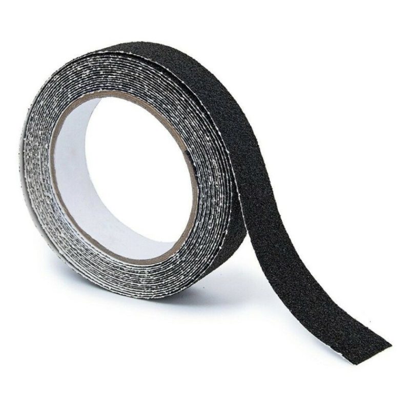 DOBO 3 Rotoli Nastro adesivo Antiscivolo 2,5 cm x 5 metri MT NERO s...