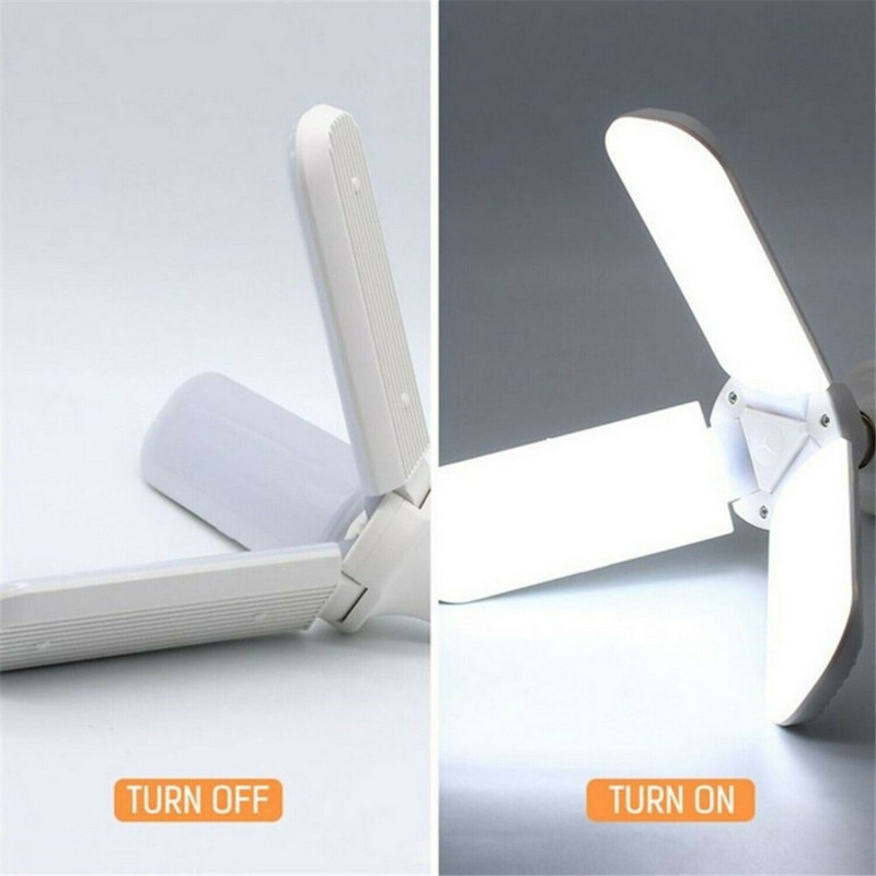 DOBO Lampadina Trifoglio LED pieghevole pale fascio lamp luce fredd...