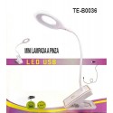 Lampada LED da tavolo pinza scrivania luce flessibile USB touch TE-B0036