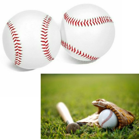 Set 2 Pezzi Palle Palline Baseball Softball Confezione Allenamento Sport partita