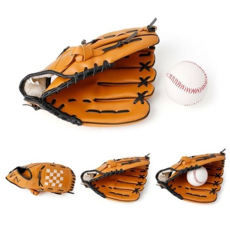 Guantone Baseball 11,5 pollici softball sports lanci guanto allenamento Marrone