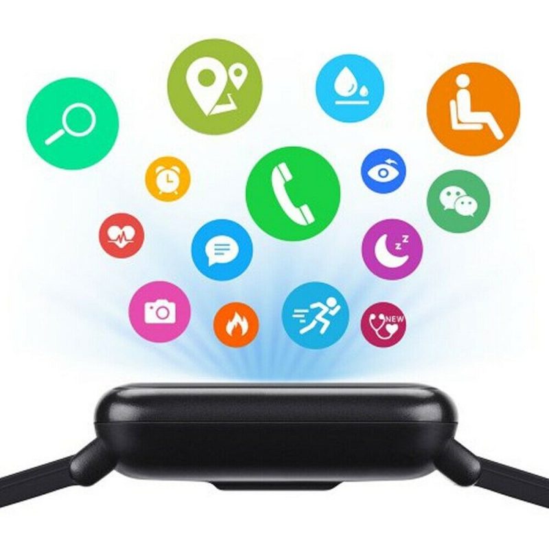 DOBO Orologio smartwatch A6 da polso per sport fitness monitor noti...