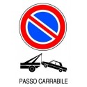 12x Cartello PASSO CARRABILE Plastificato PVC 20x30 cm targa segnaletica tabella