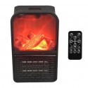 Mini stufa camino fuoco acceso fame heater 1000W stufetta caldobagno telecomando