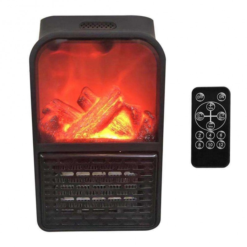 DOBO Mini stufa camino fuoco acceso fame heater 1000W stufetta cald...