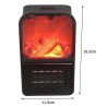 DOBO Mini stufa camino fuoco acceso fame heater 1000W stufetta cald...