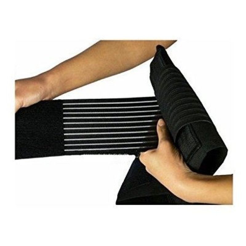 Fascia Lombare tutore elastico con stecche di rinforzo semi rigide. Sostegno a corsetto regolabile