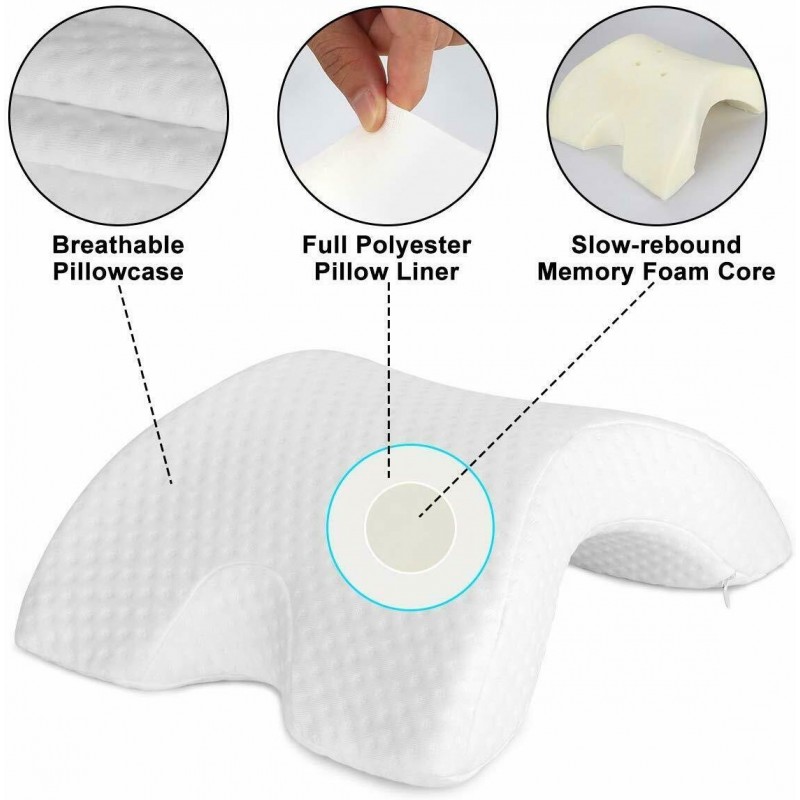 DOBO Cuscino ad Arco memory foam riposo braccio poggia testa collo ...