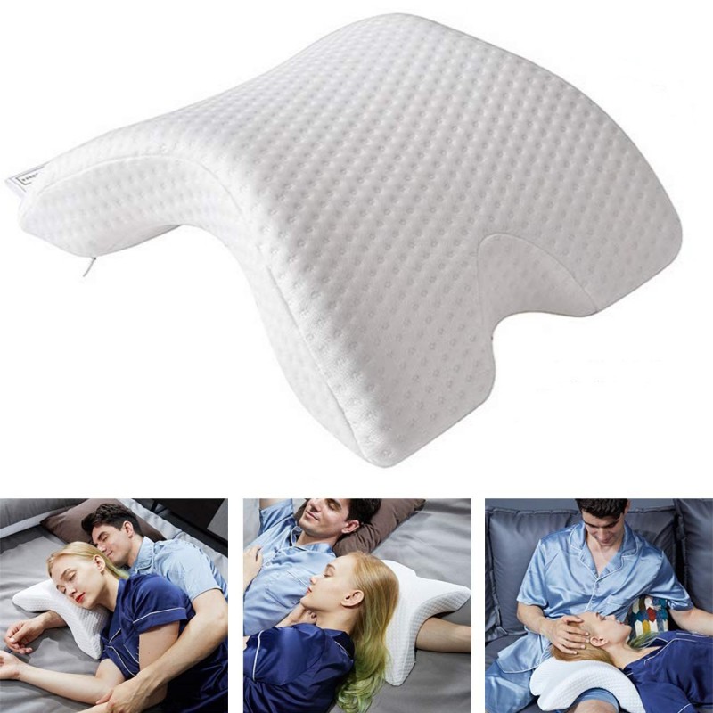 Cuscino ad Arco memory foam riposo braccio poggia testa collo alto bracciolo