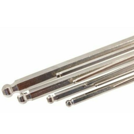 Chiavi esagonali set 9 pezzi brugola lunghe estremita a sfera ball point brico