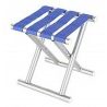 DOBO Sgabello BLU alluminio righe seggiolino pieghevole campeggio p...