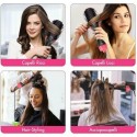 Spazzola 3 in 1 capelli lisci ricci asciugacapelli phon lisciante volumizzante