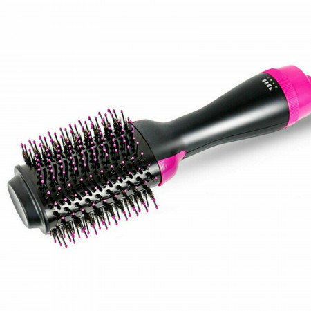 Spazzola 3 in 1 capelli lisci ricci asciugacapelli phon lisciante volumizzante